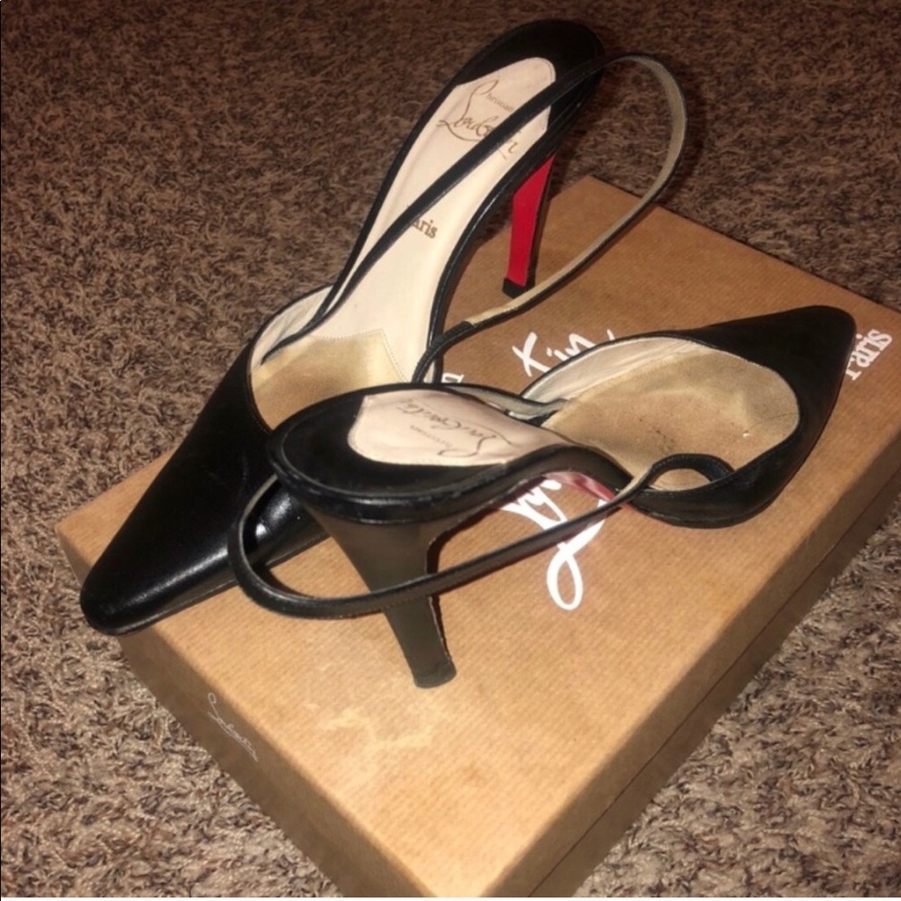 Leather sling back Christian Louboutin Pumps